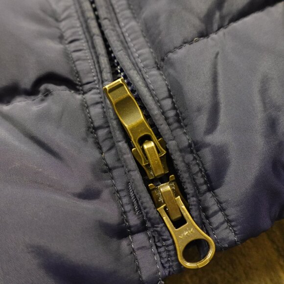 Lands’ End Down Puffer Parka Women’s 14W 0X Iridescent Navy Faux Fur Winter Coat - Picture 11 of 15